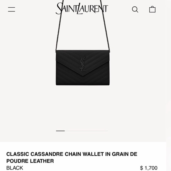 Yves Saint Laurent Cassandre envelope flap crossbody bag - Picture 15 of 15